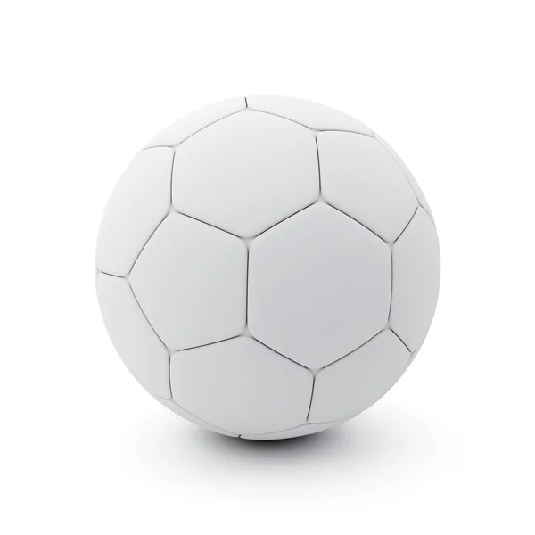 Bola de futebol em fundo branco — Fotografia de Stock