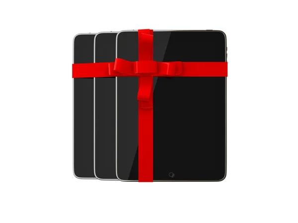Computer Tablet Gift Isolated on White Background — Stock Photo, Image