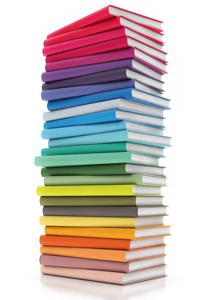 Colored Books Isolated on White background, Illustration — Stock Photo, Image