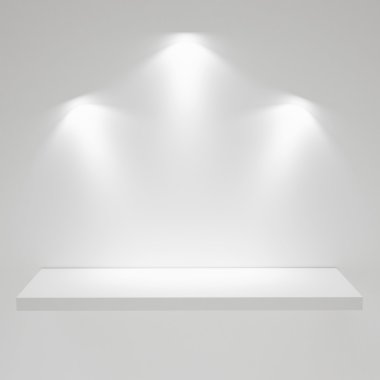 raf üzerinde duvar, sergi, oluşturma