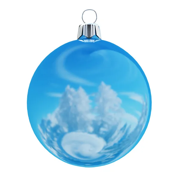 New Years Eve bauble blank. Christmas ball winter color . — Stock Photo, Image