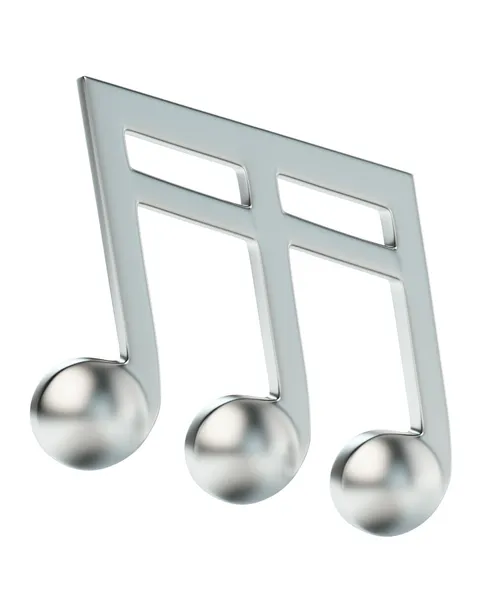 음악 노트 16 triplet 아이콘이 흰색 배경에 고립 — 스톡 사진