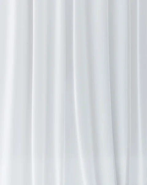 White Curtain Close Up White Satin — Stock Photo, Image