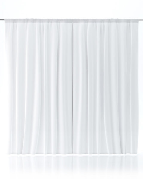 Белый занавес, изолированный от белого
