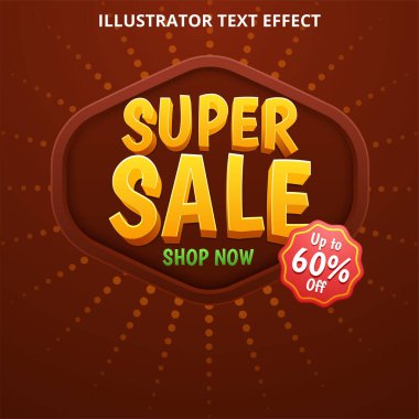 Süper Satış Modern Banner tasarım şablonu