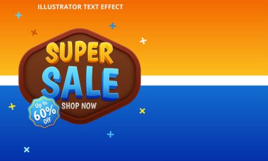 Süper Satış Modern Banner tasarım şablonu