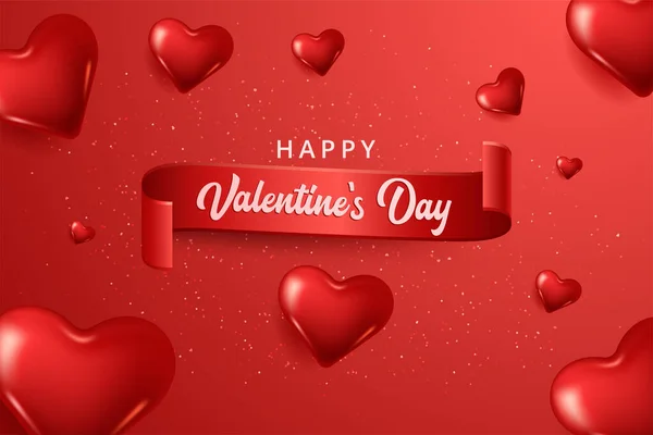 Dia Dos Namorados Coração Amor Fundo —  Vetores de Stock