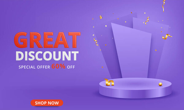 Sale modern Banner design template