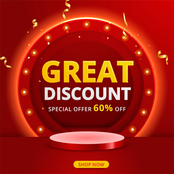 Sale modern Banner design template