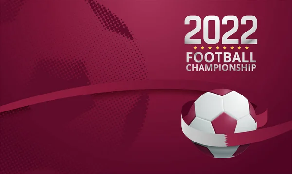 Banner Θέμα Παγκόσμιο Πρωτάθλημα Στο Κατάρ 2022 Διανυσματικά Γραφικά