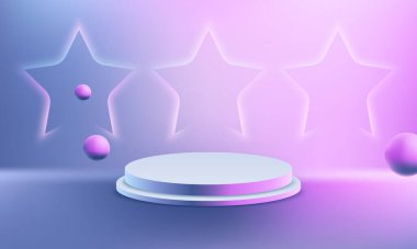 elegant podium with light effect for show your product