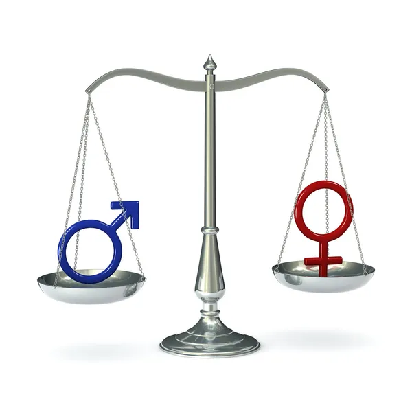 Schalen gender symbolen — Stockfoto