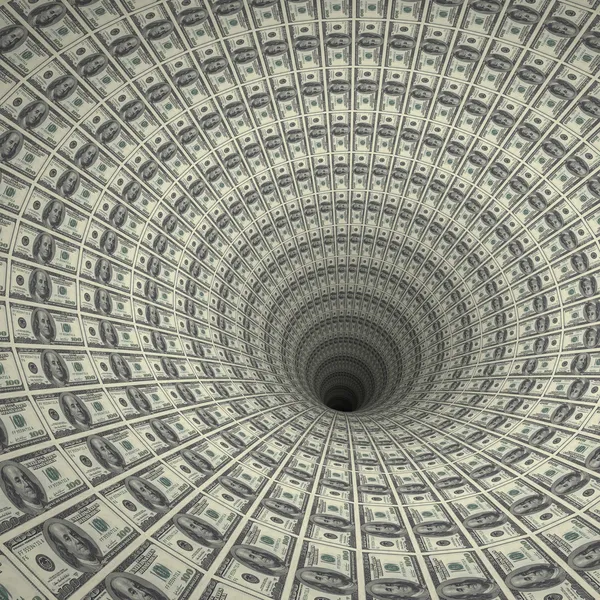Fekete lyuk dollárt — Stock Fotó