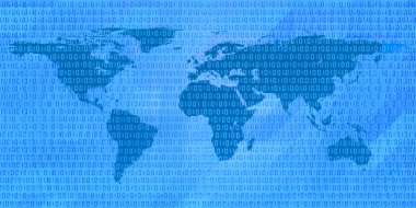 ikili kod Dünya Haritası