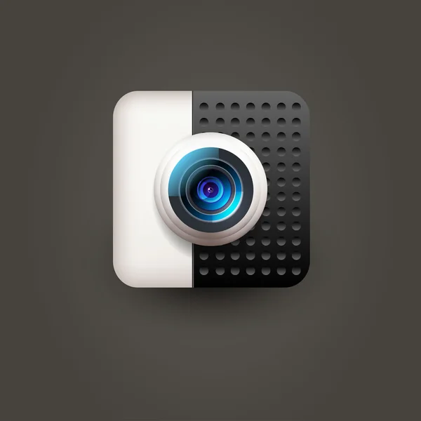Gebruiker interface camera-icoontje — Stockvector