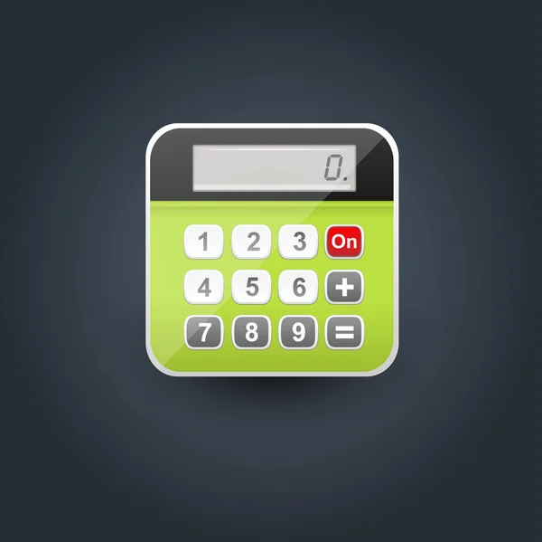 Icône de calculatrice d'interface utilisateur — Image vectorielle