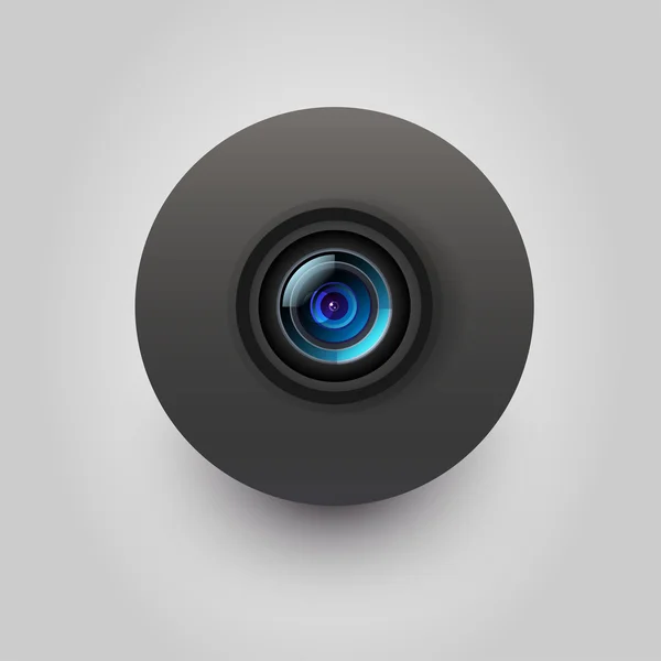 Gebruiker interface camera lens pictogram — Stockvector