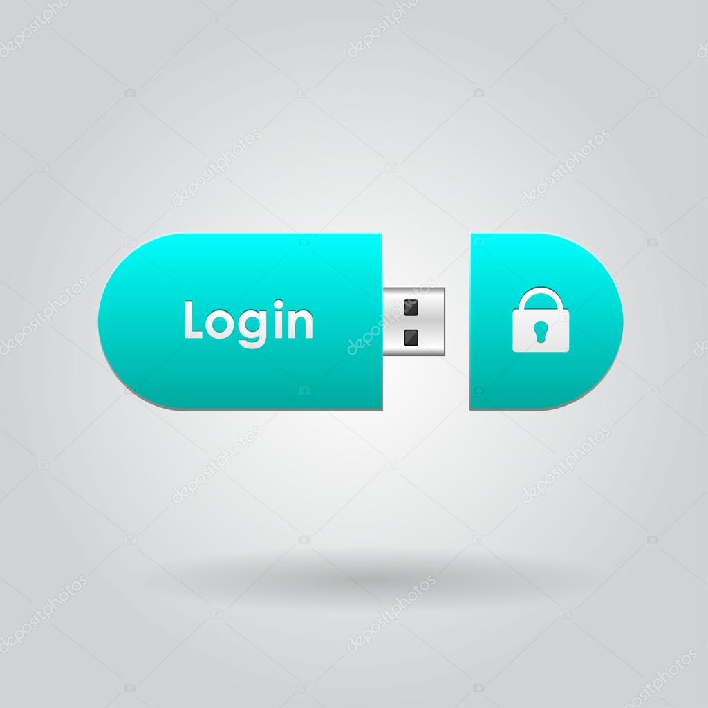Login button for user interface