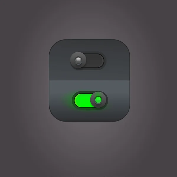 Interface utilisateur curseurs d'alimentation — Image vectorielle