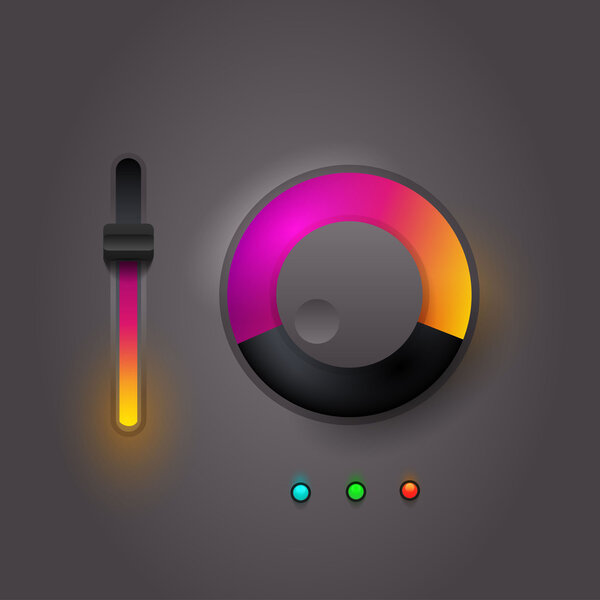 Vector user interface scanning elements