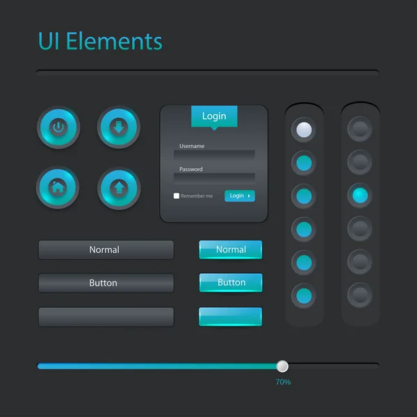 Vector modern user interface elements — Stock Vector