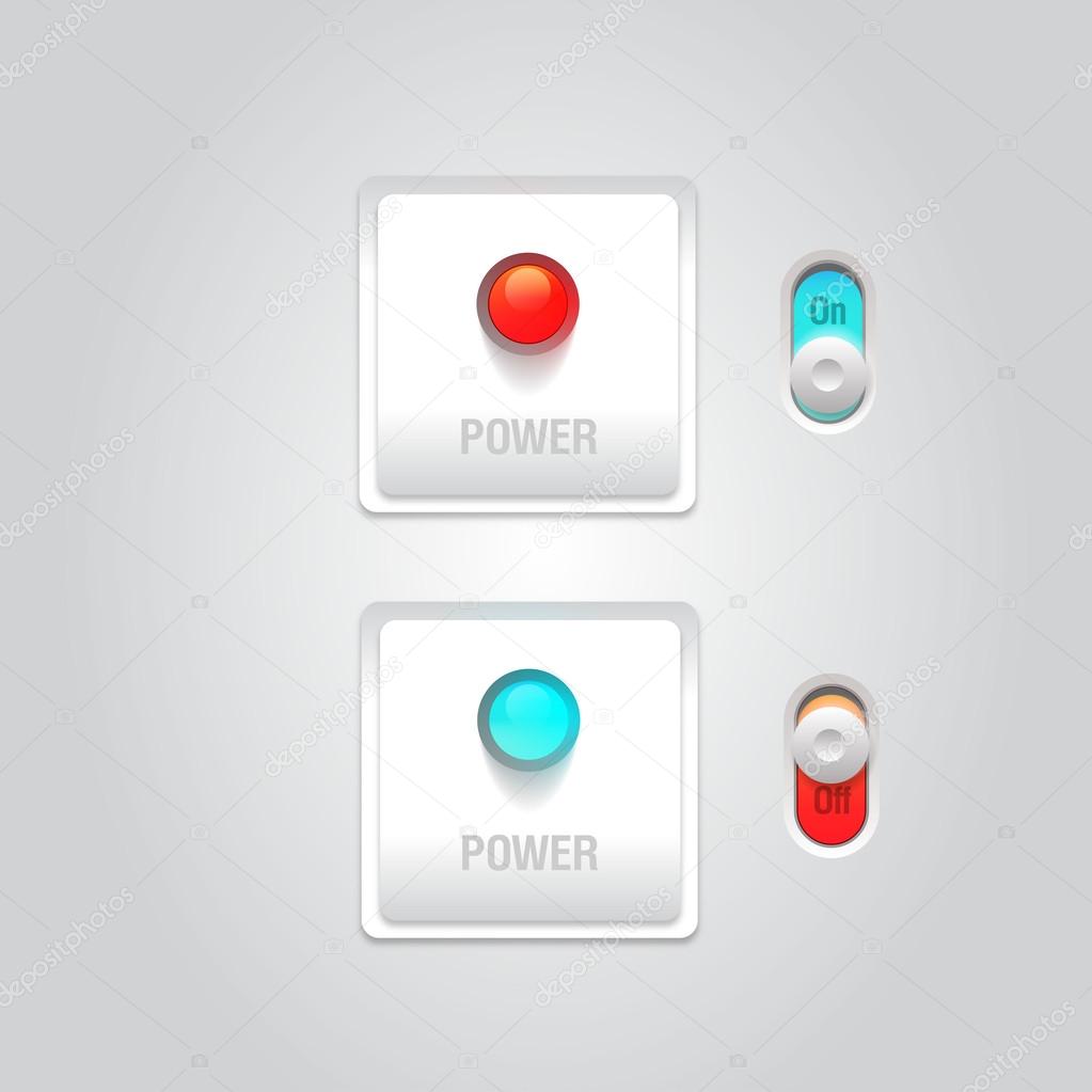 User interface power sliders