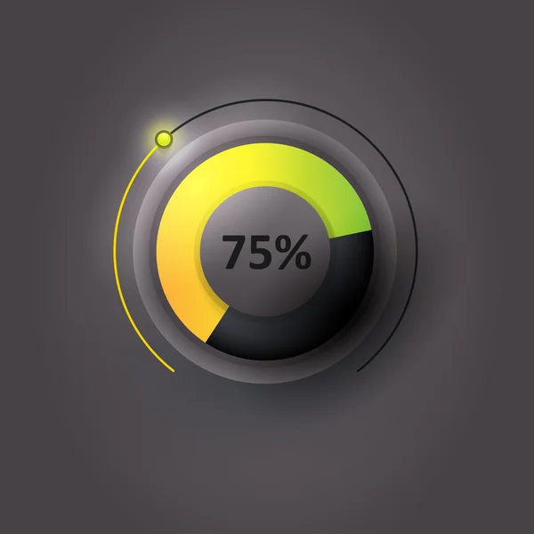 Vector user interface scanning element — Stock Vector