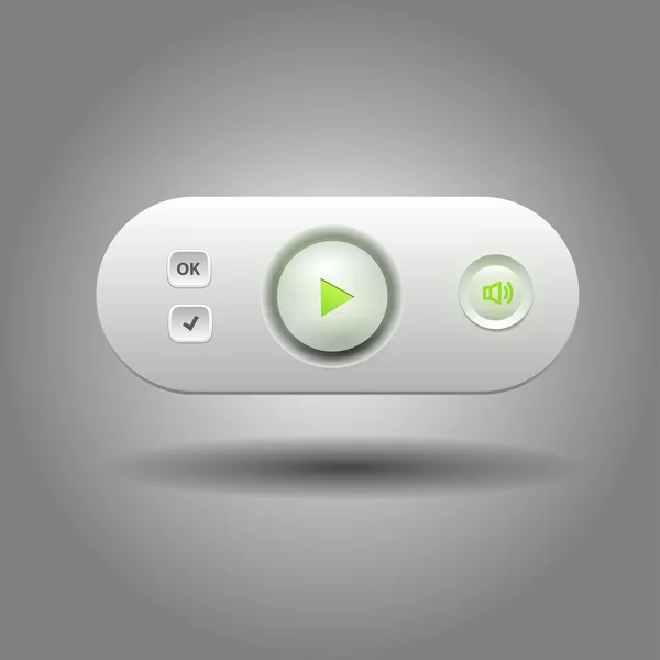 Benutzeroberfläche Media Player — Stockvektor