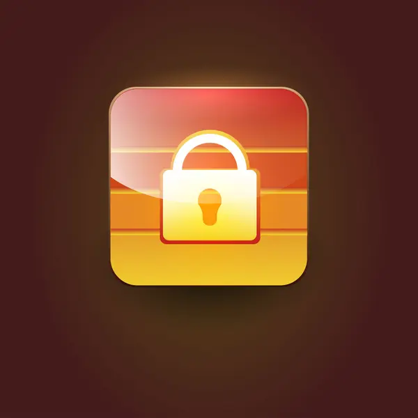 User interface lock icon — Stock Vector