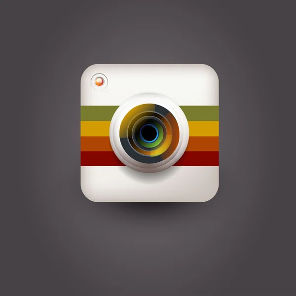 Camera icon for user interface — Stock Vector