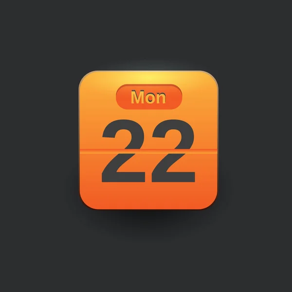 User interface kalenderikonen — Stock vektor