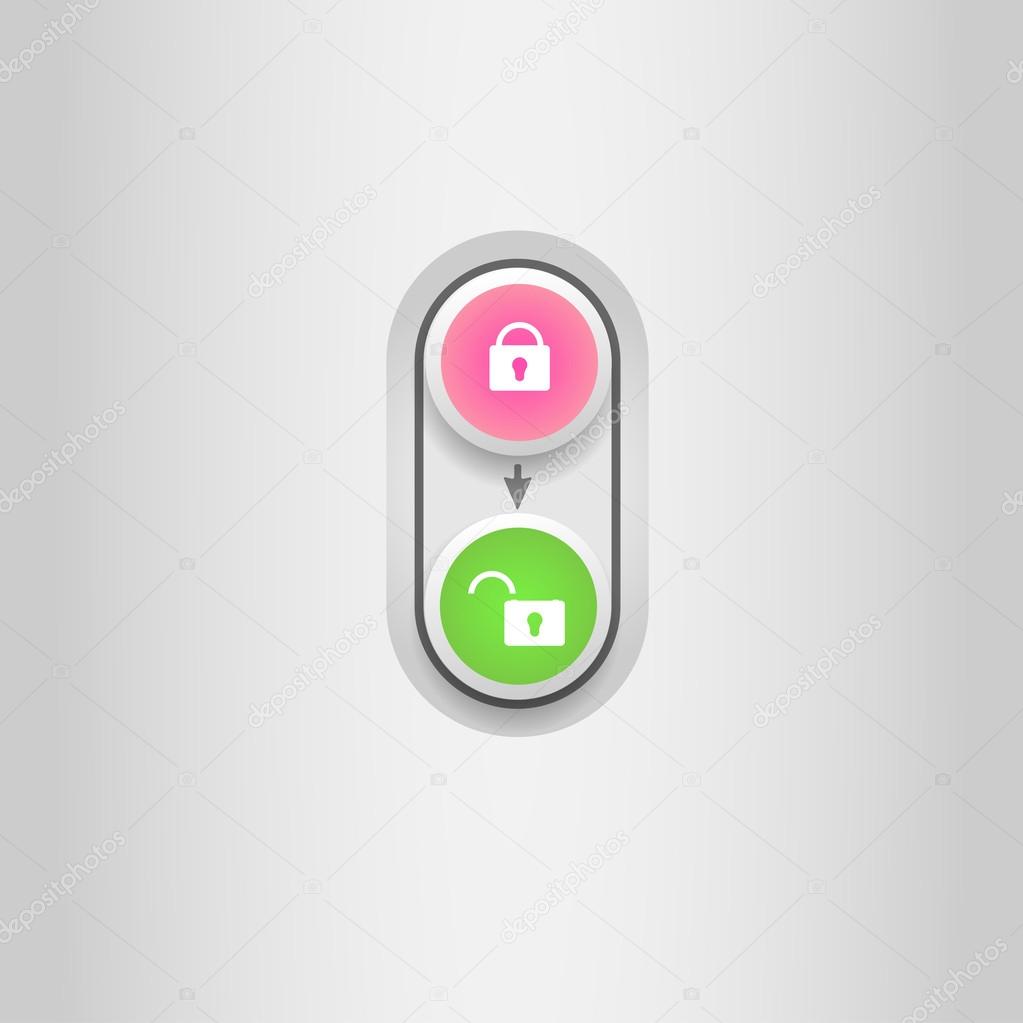 User interface unlock icon