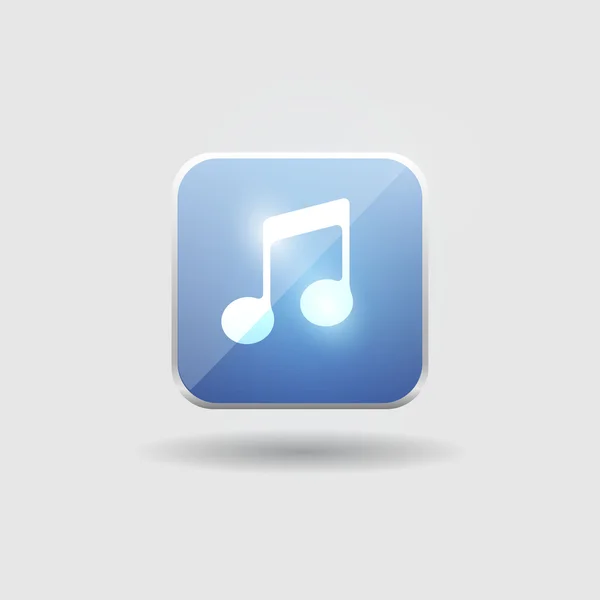 Interfaccia utente icona musicale — Vettoriale Stock
