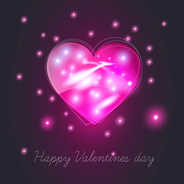 Día de San Valentín dulce corazón — Archivo Imágenes Vectoriales