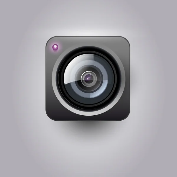 Icône de caméra pour interface utilisateur — Image vectorielle