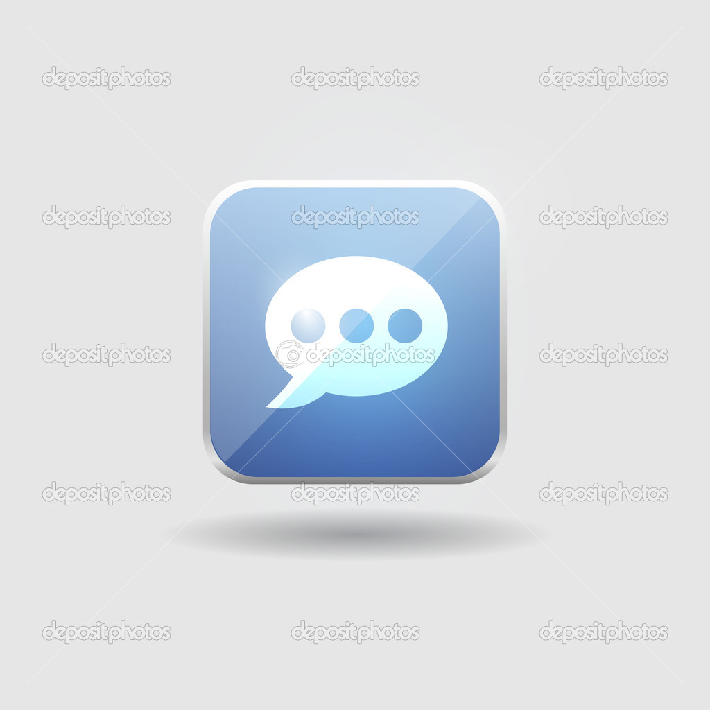 Bubble talk user interface icon