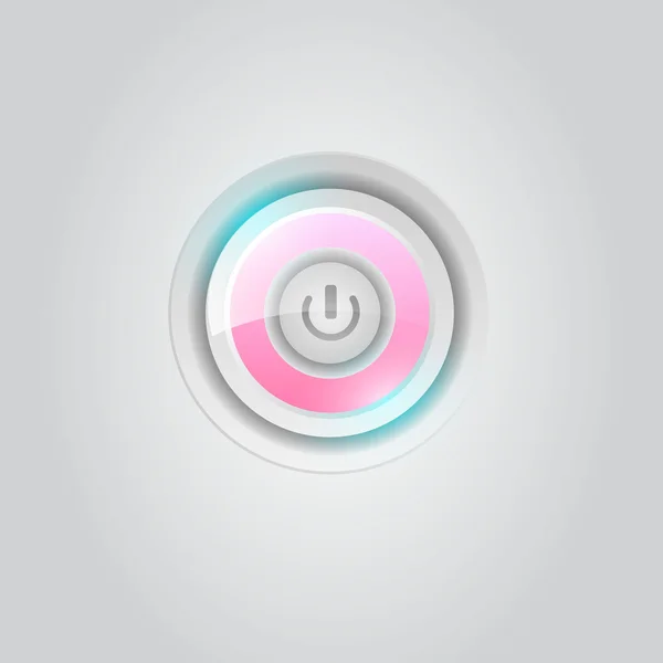 Interface utilisateur bouton d'alimentation — Image vectorielle