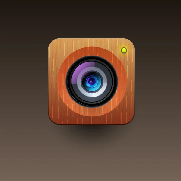 Interfaz de usuario icono de cámara — Vector de stock