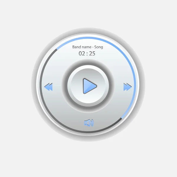 Reproductor multimedia — Archivo Imágenes Vectoriales