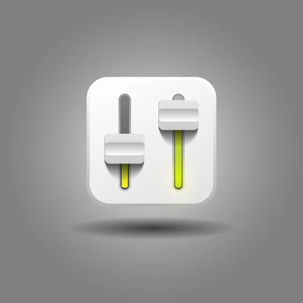 User interface power slider icon — Stock Vector