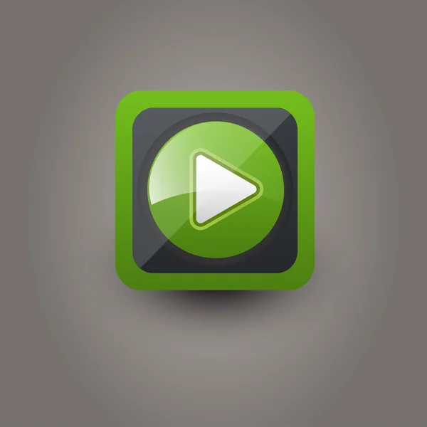 Ícone de media player — Vetor de Stock