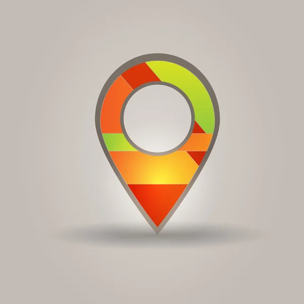 ユーザー インターフェイスのマップ マーカー — ストックベクタ