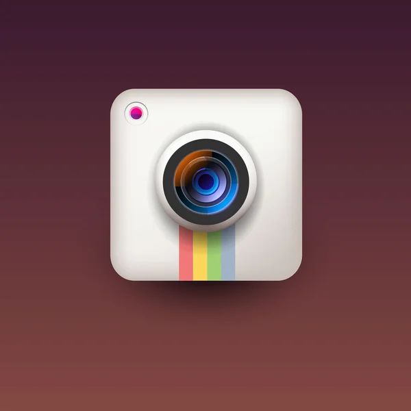 User interface camera lens icon — Stock Vector