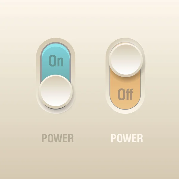 açma/kapatma düğmelerini vektör