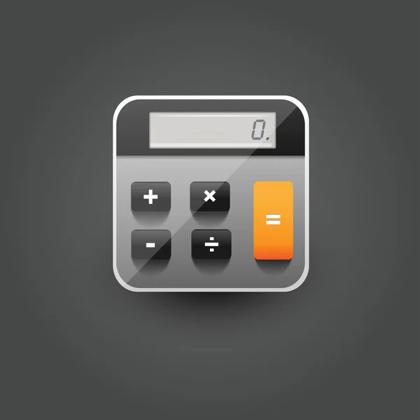 Icône de calculatrice d'interface utilisateur — Image vectorielle