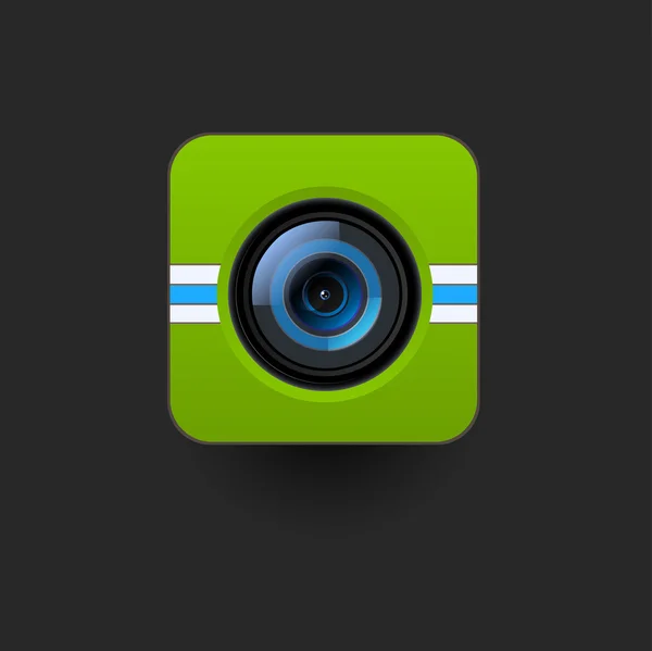 Felhasználói felület fényképezőgép ikon — Stock Vector