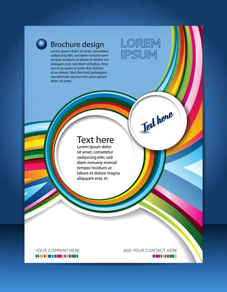 Brochure ontwerp — Stockfoto