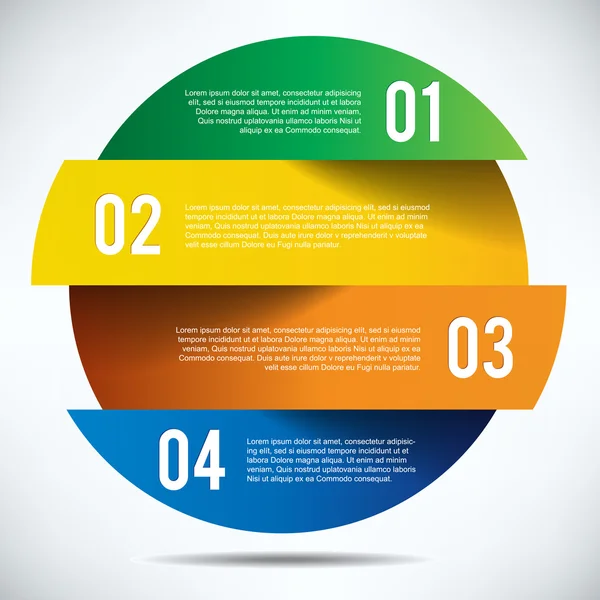 Diseño colorido de banner de infografías — Archivo Imágenes Vectoriales