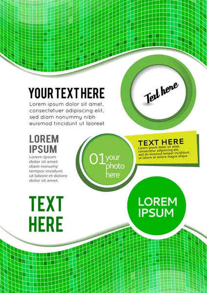 Abstract groen achtergrond ontwerp — Stockvector