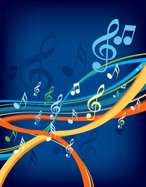 Notas musicales — Vector de stock